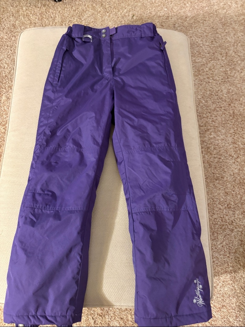 Kids Purple Snow Pants
